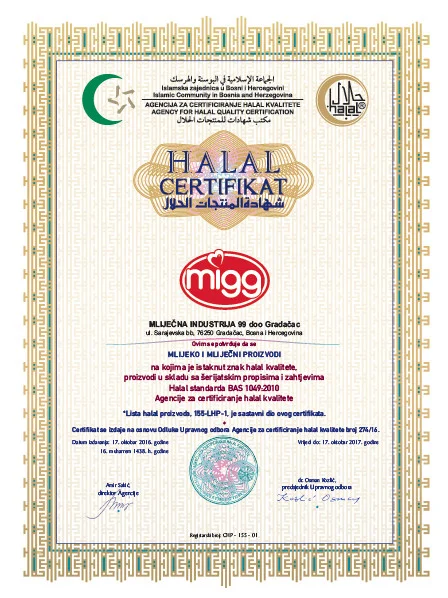 Halal certifikat
