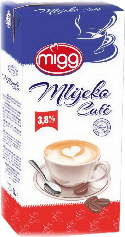 MIG99 Mlijeko Cafe 3,8 posto, pakovanje ugostiteljstvo