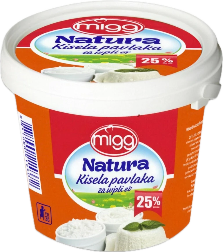 Natura Kisela pavlaka 25 posto, pakovanje 800 g